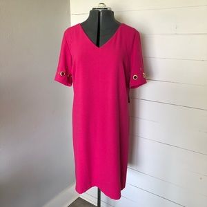 NWT V-Neck Dress with Grommet Details by Sangria